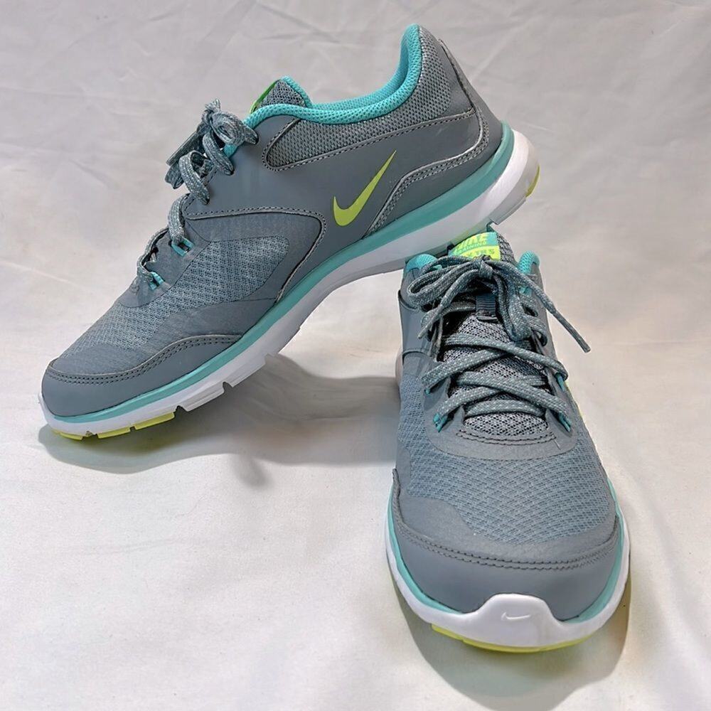 Nike Flex TR 5 Training‎ Shoes Blue Grey Womens 7.5 724858-004